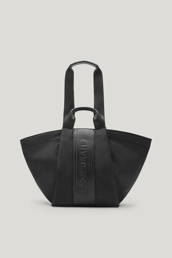 Pepe Jeans Mala tote bag de grande capacidade preto