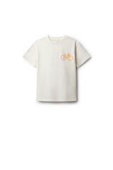 Springfield Kids T-shirt de manga curta boxy para crian&ccedil;a bege