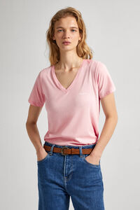 Springfield Camiseta Cuello Pico Lorette rosa
