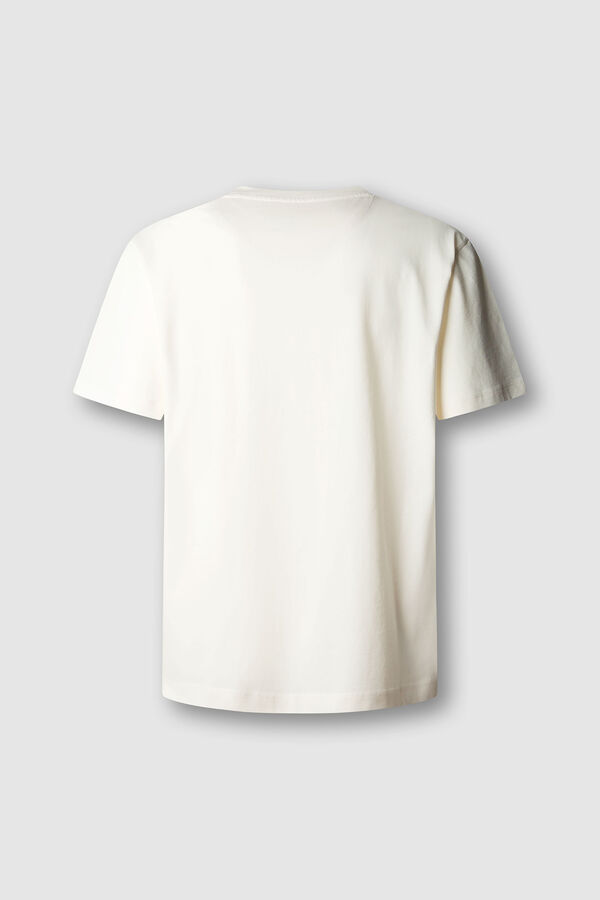 Pepe Jeans T-shirt de manga curta com estampado gr&aacute;fico bege
