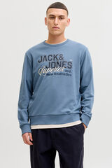 Jack & Jones Sweatshirt logo grande cinzento