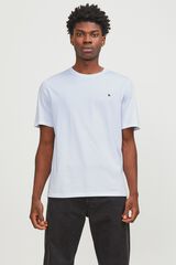 Jack & Jones T-shirt regular bordada branco