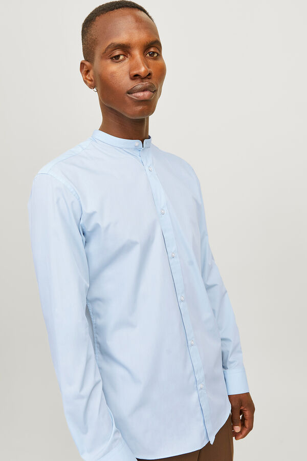 Jack & Jones Camisa casual popelina azul