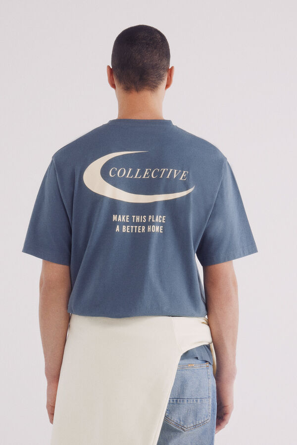 Springfield camiseta coletiva azul