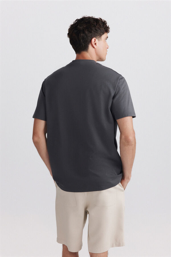 Springfield T-shirt Deep Purple cinzento