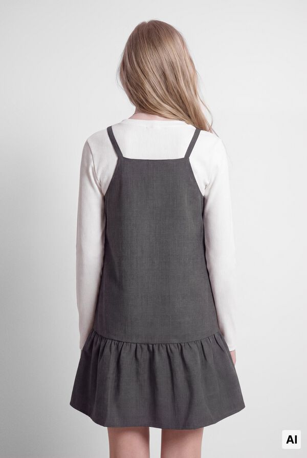 Springfield Kids Jardineiras de alfaiataria para menina cinzento