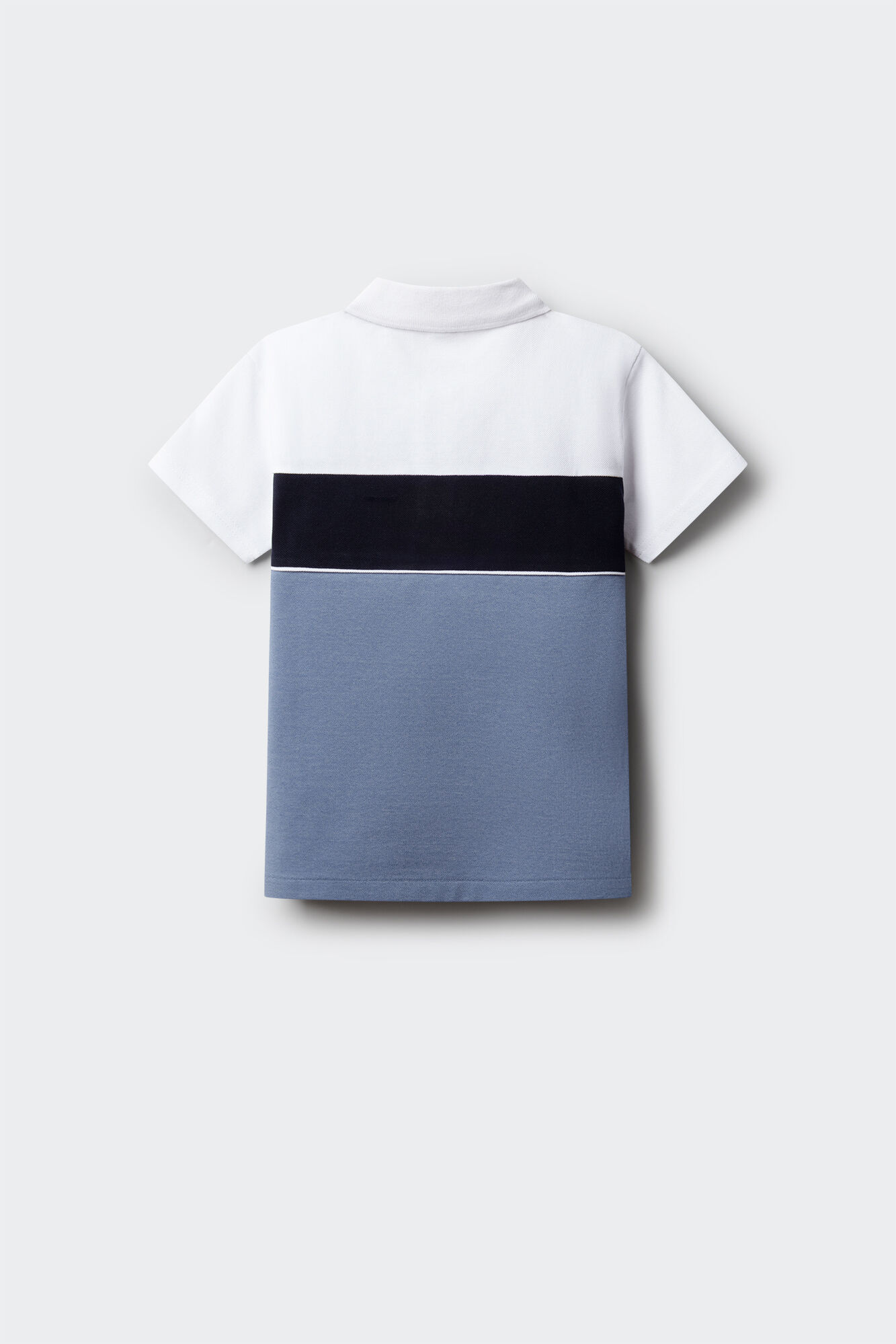 Springfield Kids Polo de menino em oxford de corte e costura