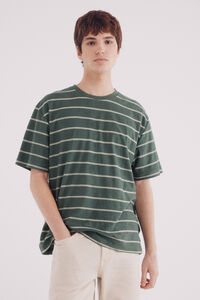 Springfield Camiseta riscas de algodão