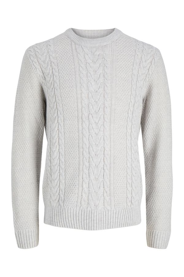 Jack & Jones Camisola regular gola redonda branco