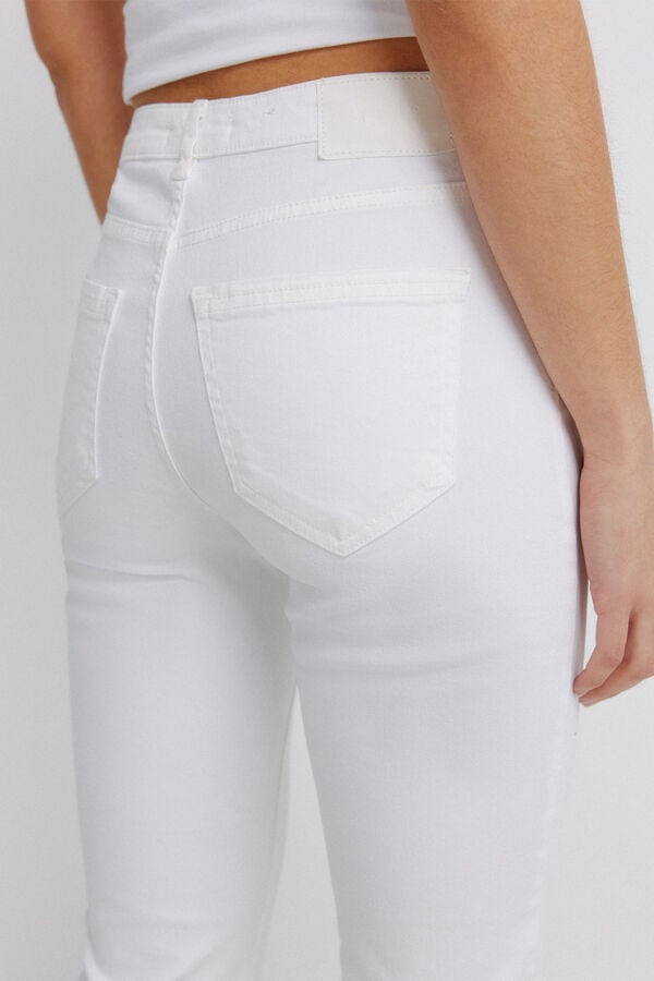 Springfield Jeans kick flare branco