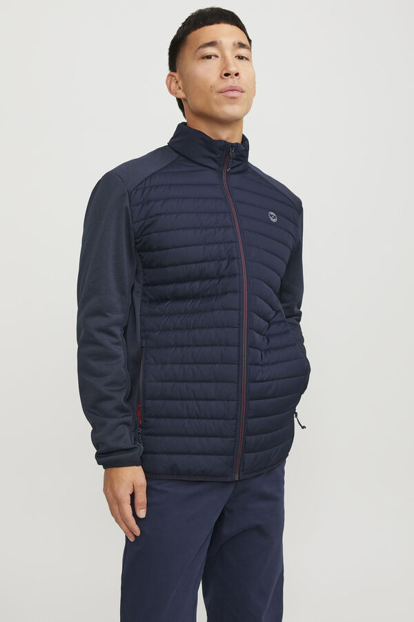 Jack & Jones Casaco acolchoado de gola alta azul