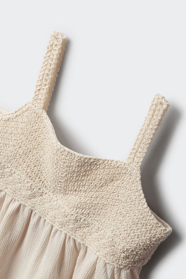 Springfield Kids Top tirantes crochet ni&ntilde;a marfil