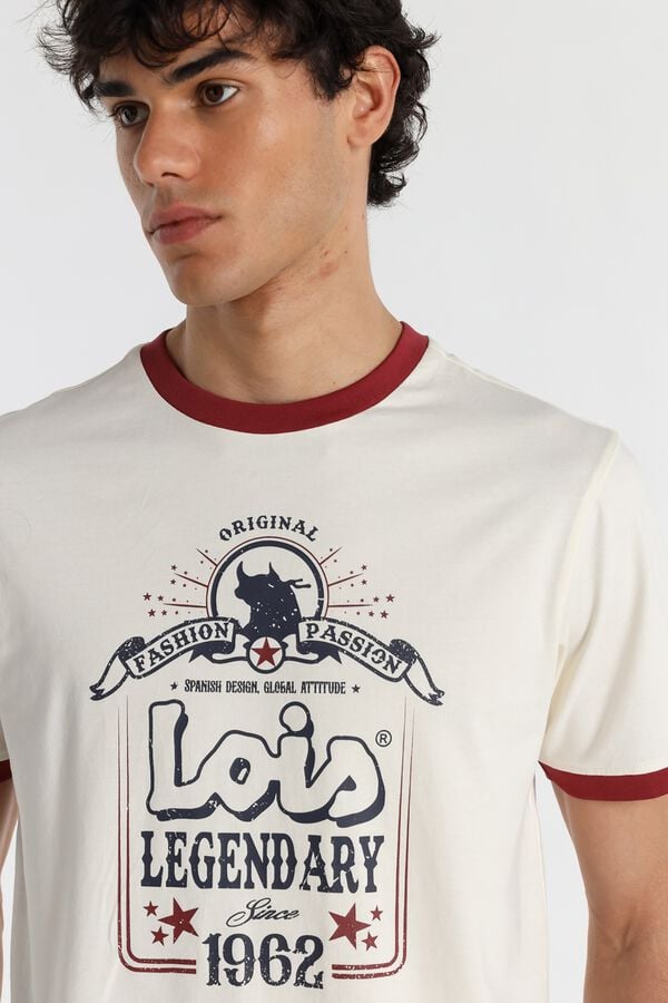 Lois T-shirt de manga curta bege