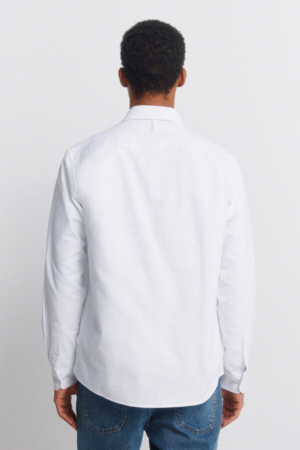 Springfield Camisa oxford sem vincos branco