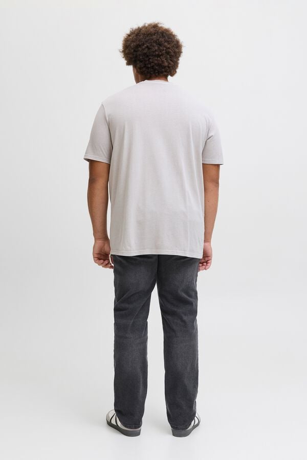 Jack & Jones PLUS Jeans slim cinco bolsos preto