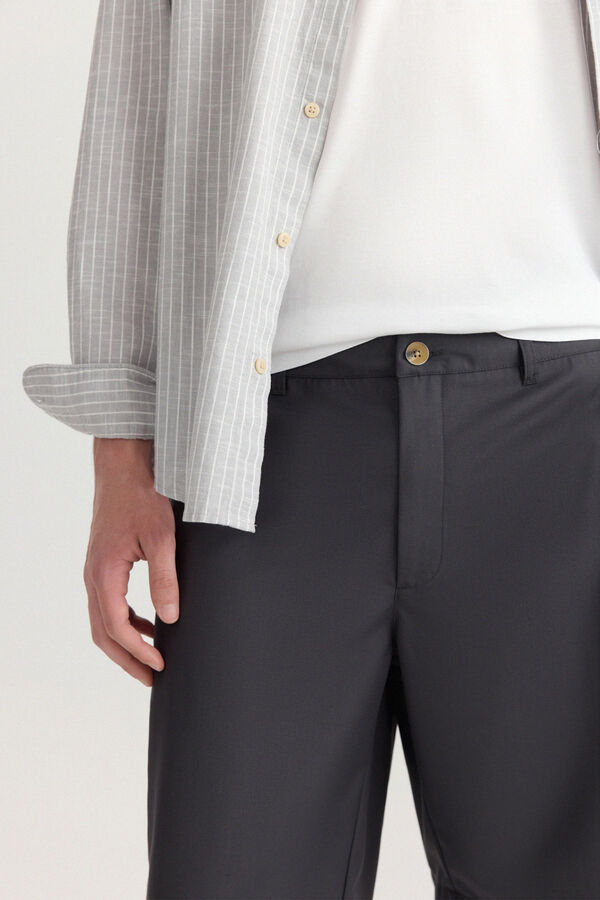 Springfield Bermuda relaxed fit cinzento
