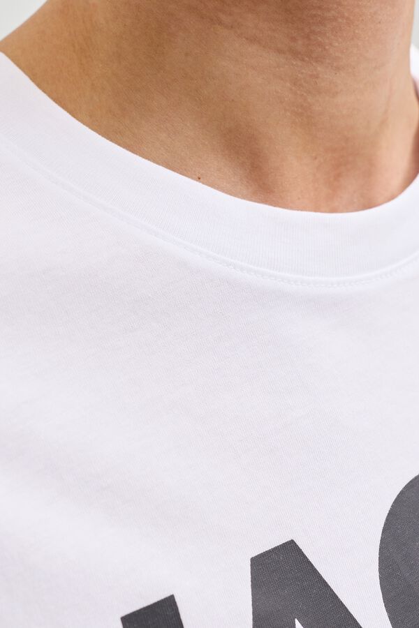 Jack & Jones T-shirt de manga curta com logo branco