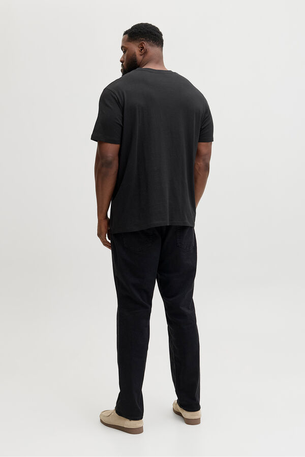 Jack & Jones PLUS Square logo T-shirt black