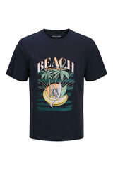 Jack & Jones PLUS Printed short sleeve T-shirt blue