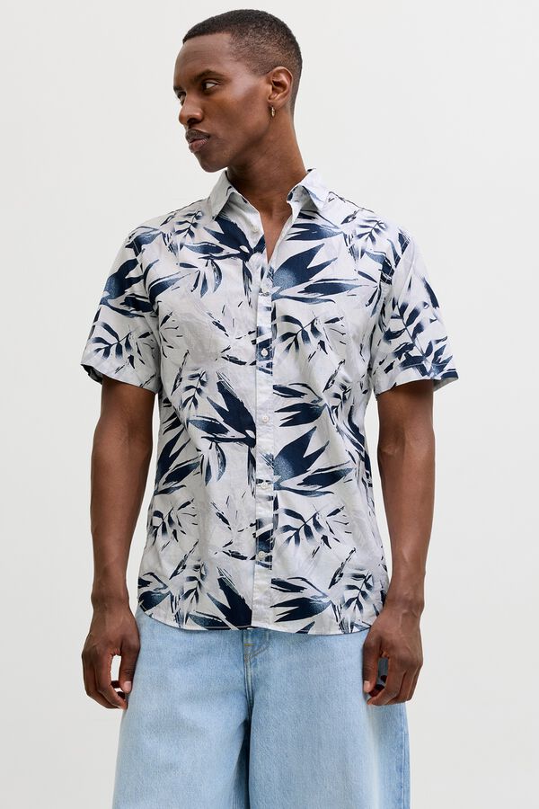 Jack & Jones Camisa regular fit estampada branco