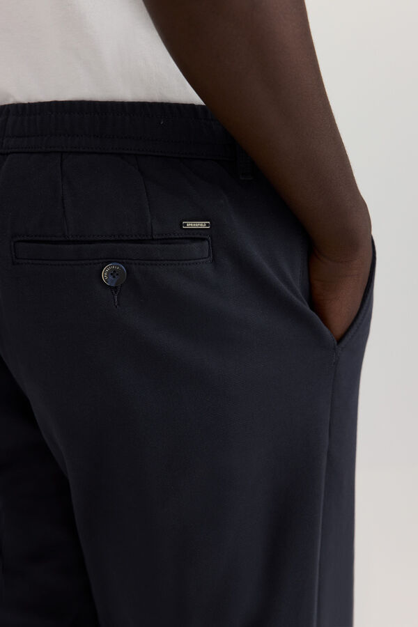 Springfield Comfort knit chinos blue