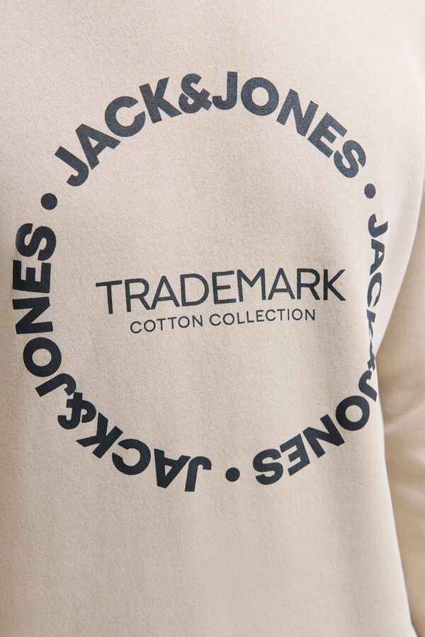 Jack & Jones Camisola de gola redonda cinzento