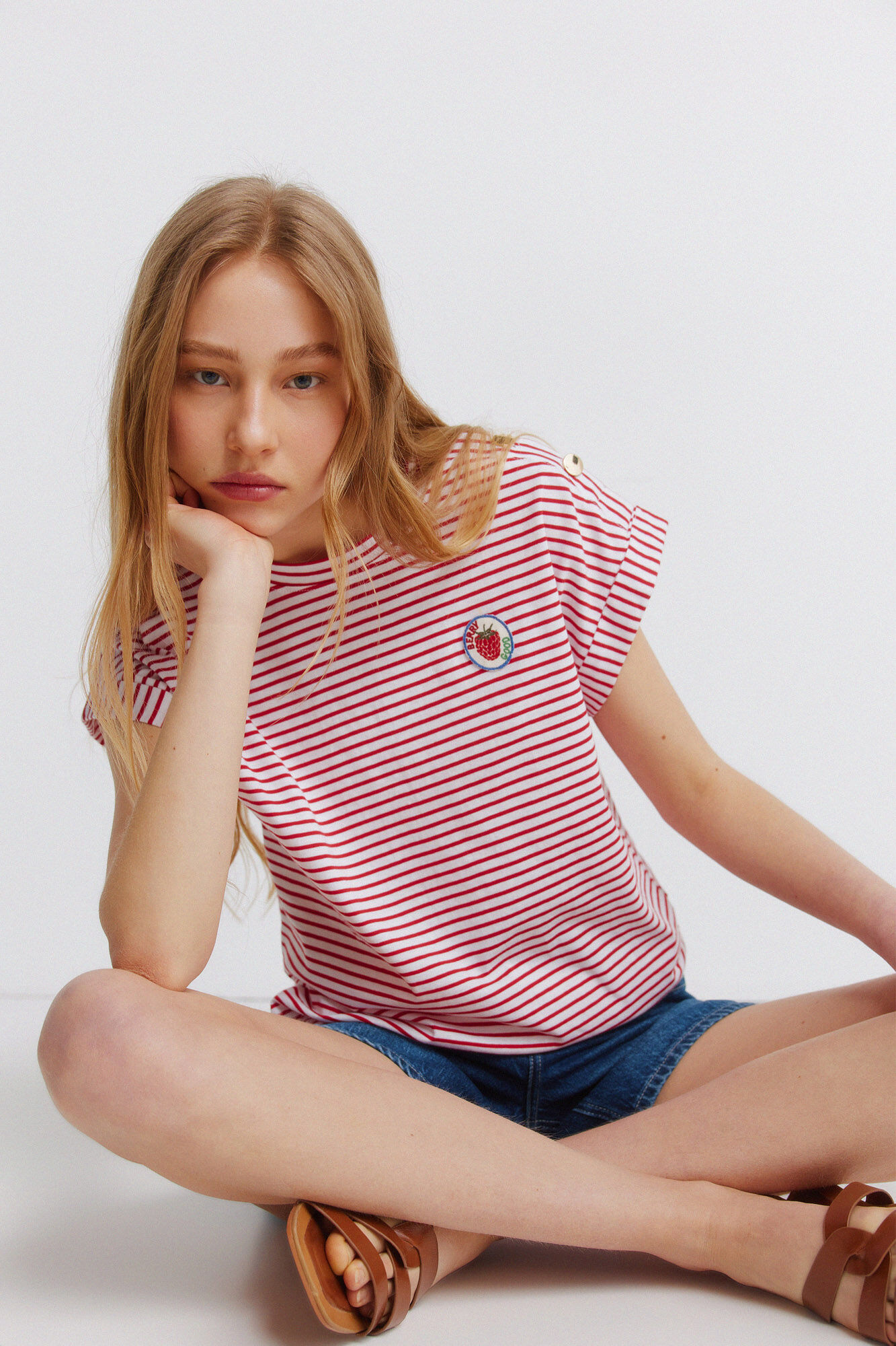 Springfield Camiseta rayas botones