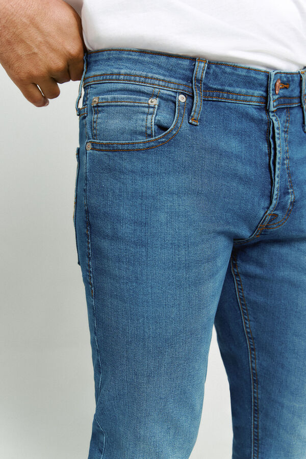 Jack & Jones Jeans slim efecto lavado azul