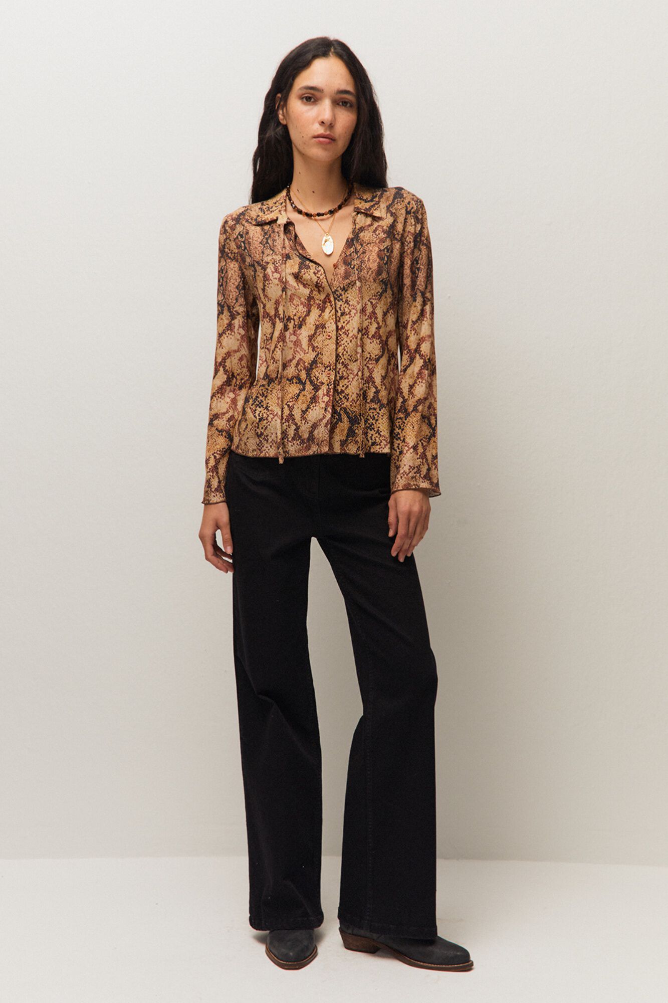 Systemaction Camisa estampada animal print
