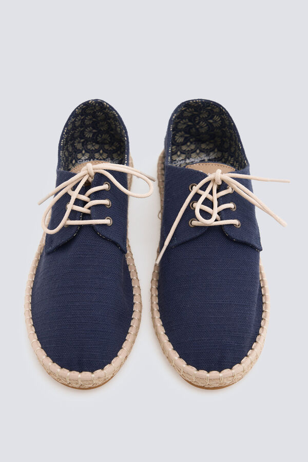 Springfield Rustic lace-up espadrille blue