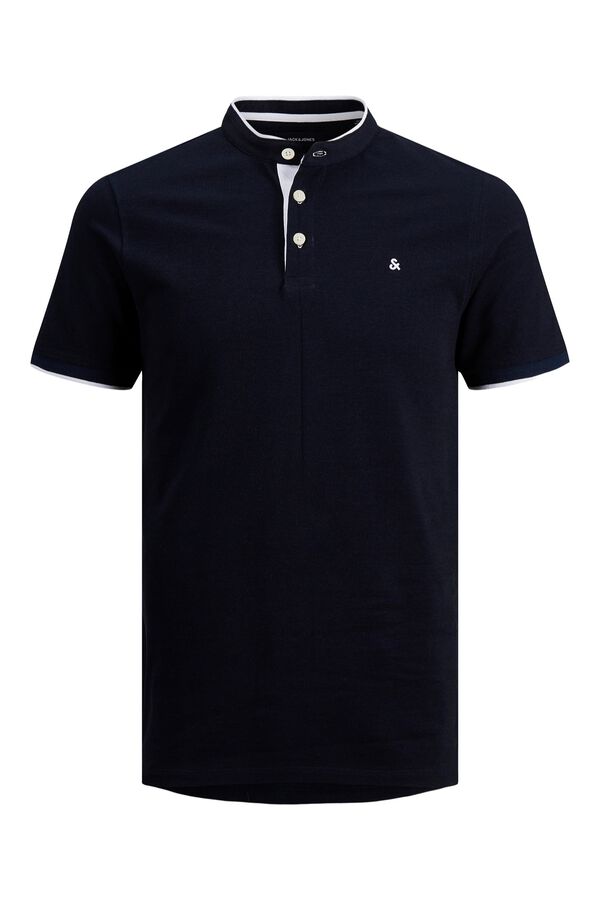 Jack & Jones Polo slim fit em algod&atilde;o azul