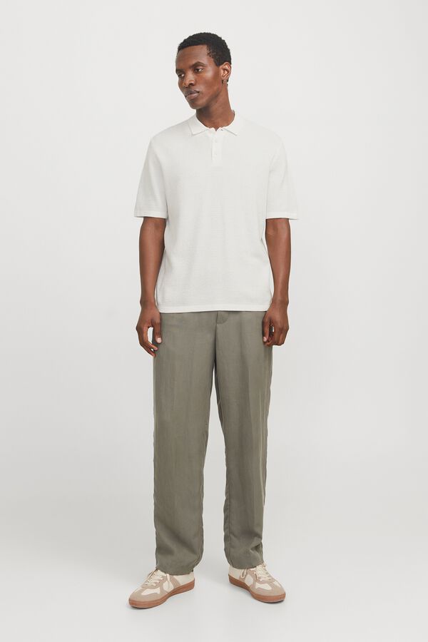 Jack & Jones Polo regular fit em malha branco