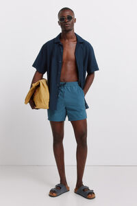 Springfield Fato de banho seersucker &agrave;s riscas