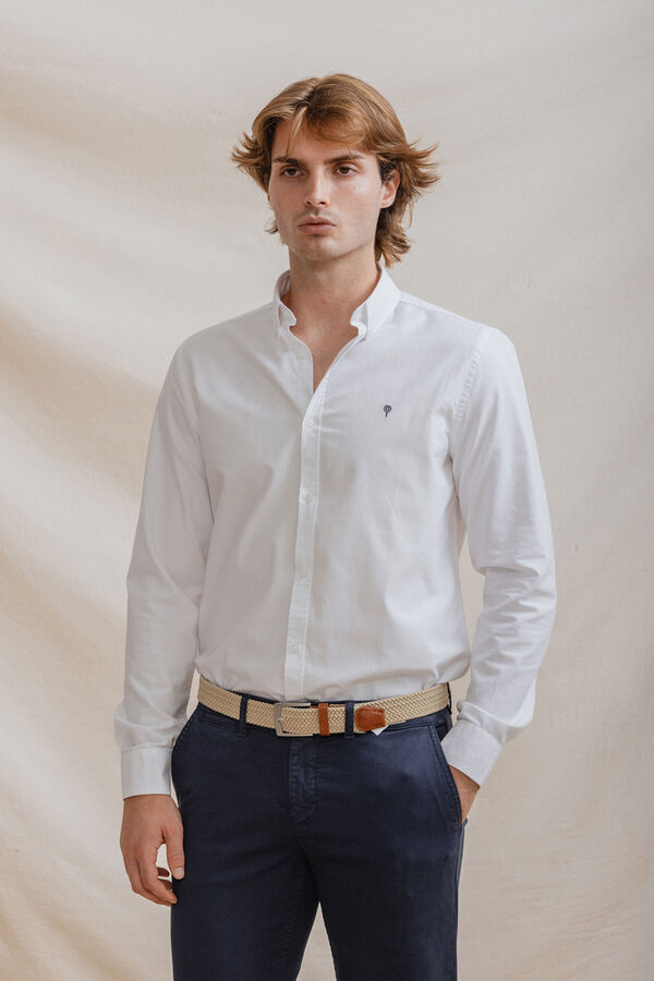 Celopman Camisa Oxford branco