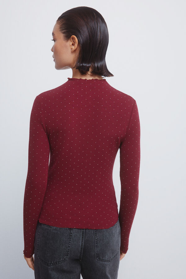 Springfield T-shirt com strass vermelho