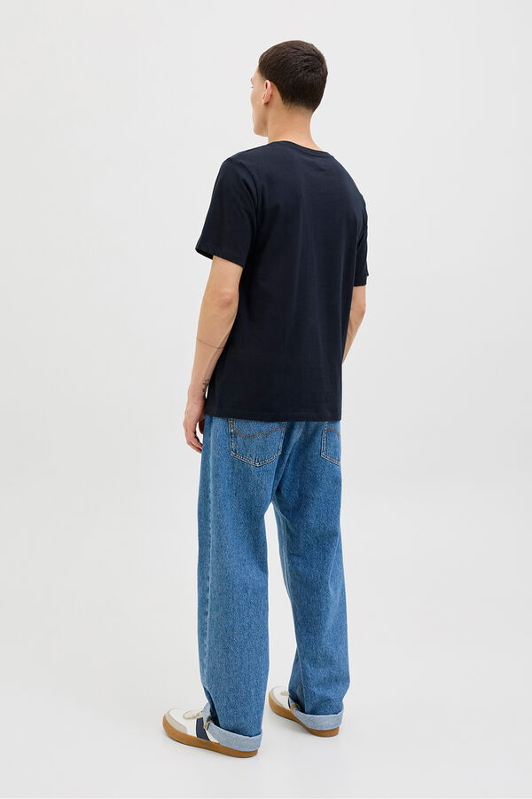 Jack & Jones Regular fit printed t-shirt blue