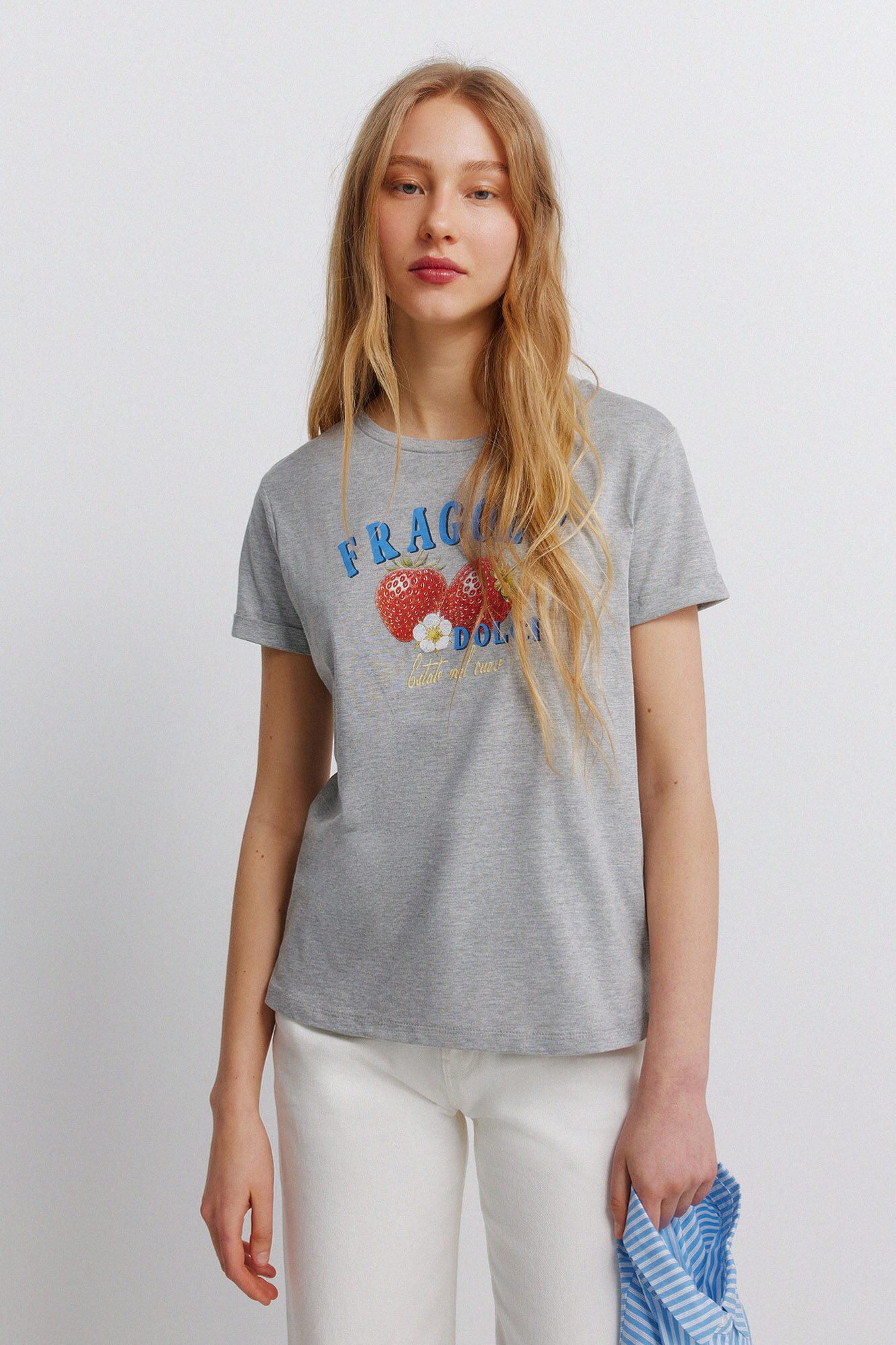 Springfield T-shirt com desenho de fruta