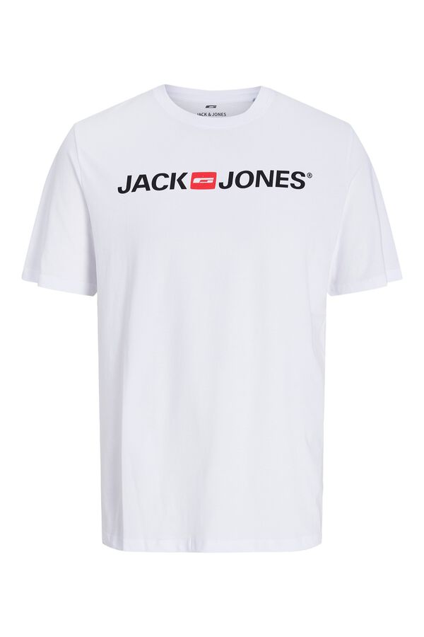Jack & Jones T-shirt regular com logo branco
