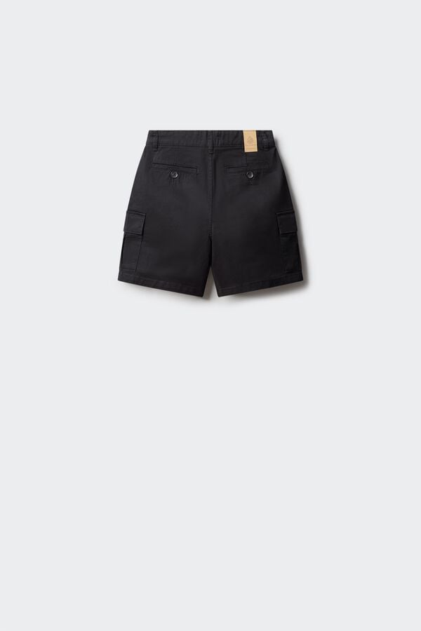 Springfield Kids Bermudas balloon em denim para menino preto