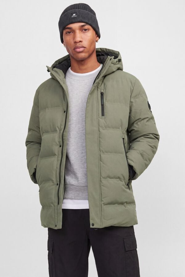 Jack & Jones Blus&atilde;o comprido com capuz cru
