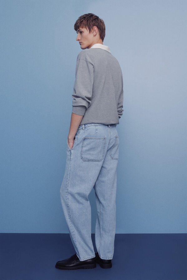 Springfield Cal&ccedil;a jeans cal&ccedil;as chino lavada azul