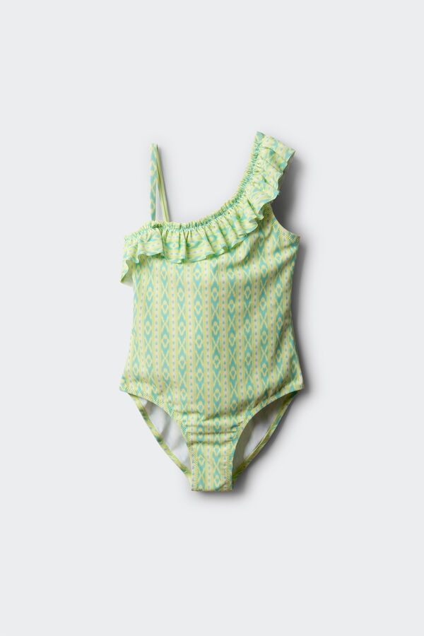 Springfield Kids Fato de banho assim&eacute;trico ikat menina verde