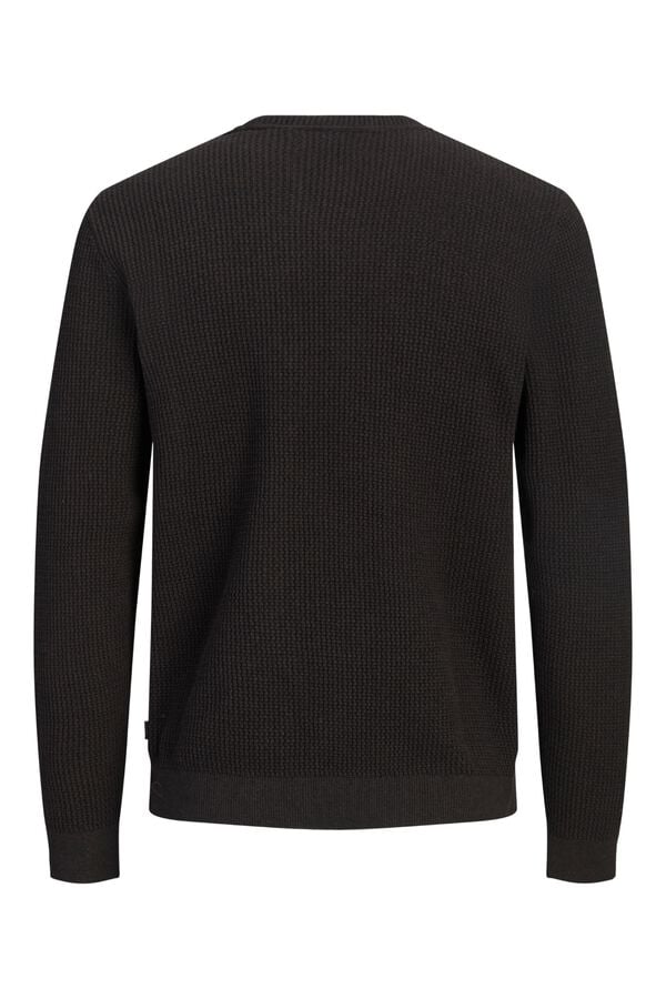 Jack & Jones PLUS Camisola regular gola redonda cru