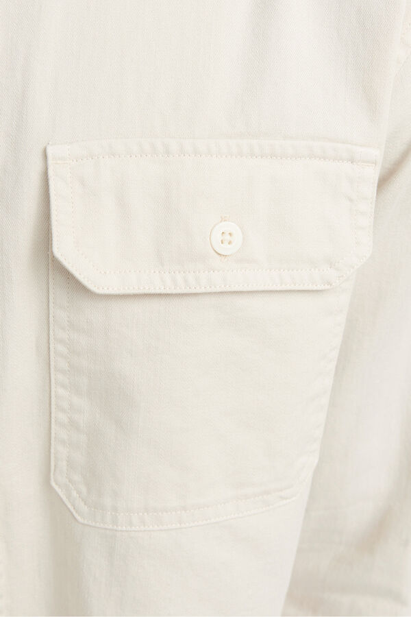 Jack & Jones Camisa de sarja de regular fit cinzento