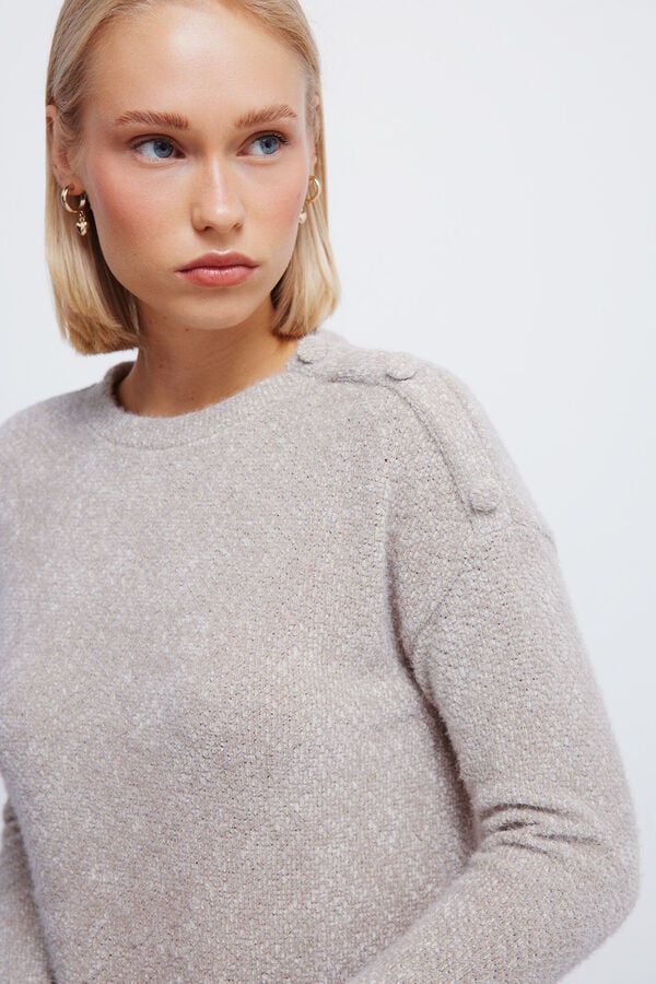 Springfield T-shirt combinada chenille cru