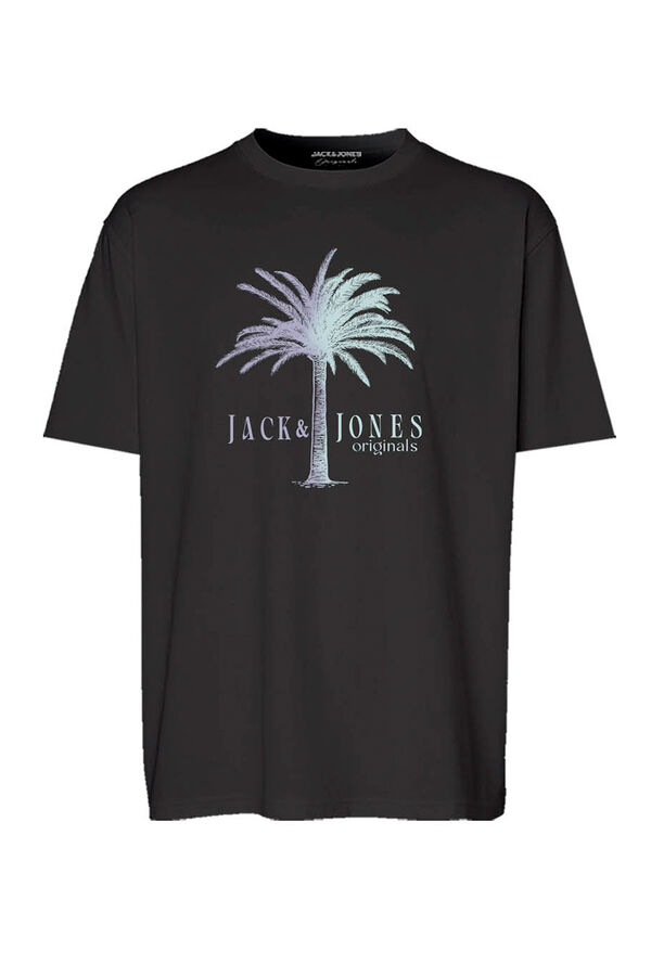 Jack & Jones PLUS regular fit T-shirt with PLUS print black