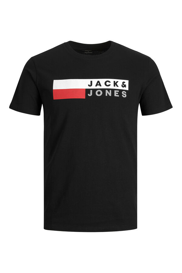 Jack & Jones PLUS Basic logo T-shirt black