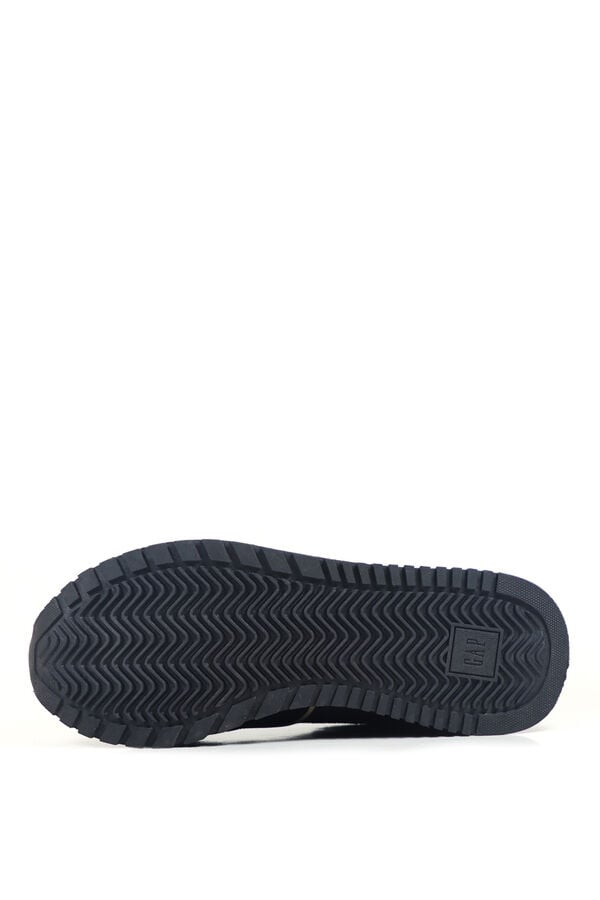 GAP Sapatilhas efeito pele e croute com logo azul