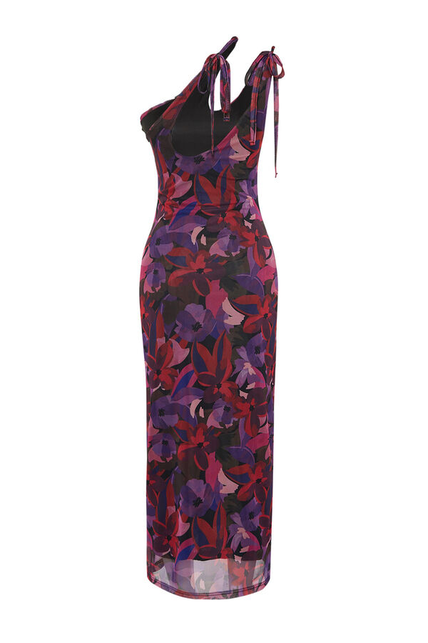 Trendyol Vestido midi justo cut out branco