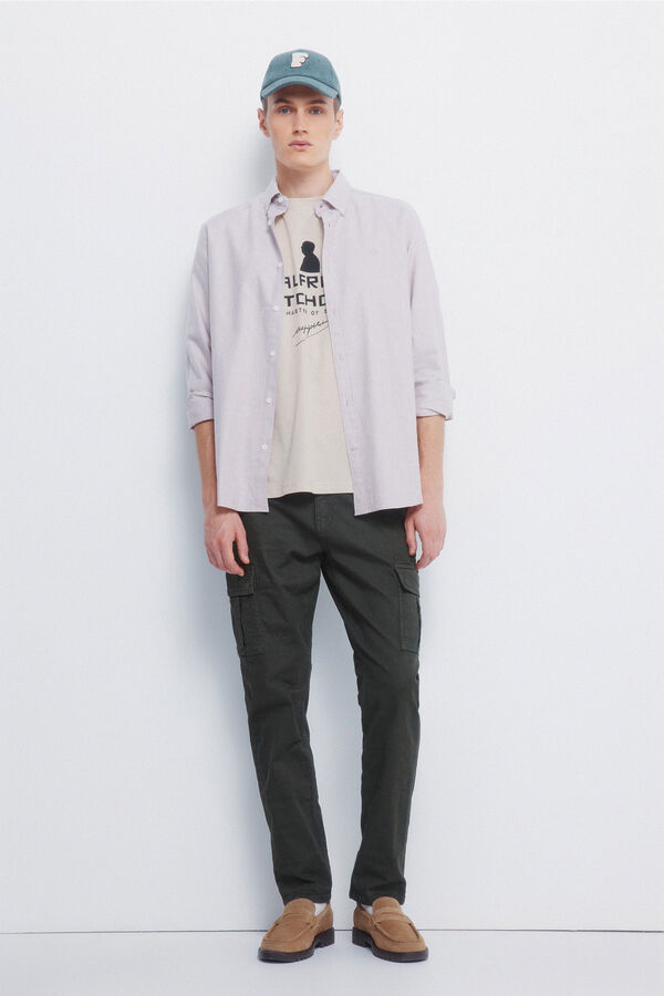 Springfield Calça cargo slim fit calça estampado